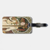 Alfonse Mucha Trappistine Nouveau Bagagelabel (Achterkant horizontaal)