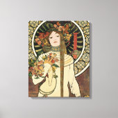 Alfonse Mucha Trappistine Nouveau Canvas Afdruk (Voorkant)