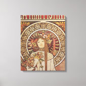 Alfonse Mucha Trappistine Nouveau Canvas Afdruk (Voorkant)