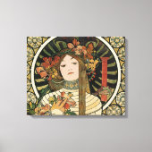 Alfonse Mucha Trappistine Nouveau Canvas Afdruk (Voorkant)
