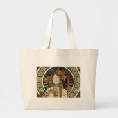 Alfonse Mucha Trappistine Nouveau Grote Tote Bag (Voorkant)