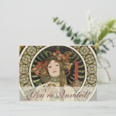 Alfonse Mucha Trappistine Nouveau Kaart (Staand voorkant)