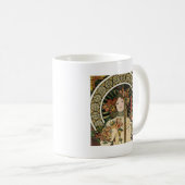 Alfonse Mucha Trappistine Nouveau Koffiemok (Voorkant rechts)