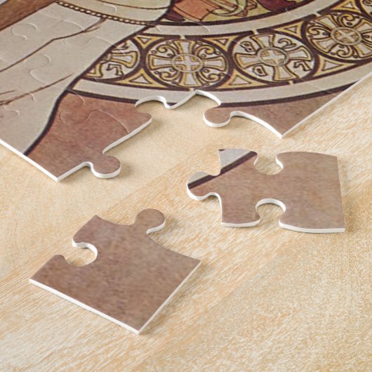 Alfonse Mucha Trappistine Nouveau Legpuzzel (Zijkant)