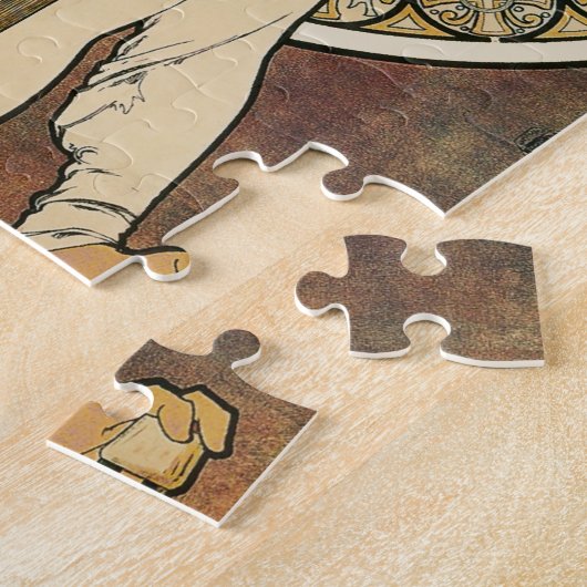 Alfonse Mucha Trappistine Nouveau Legpuzzel (Zijkant)