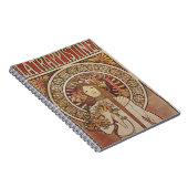 Alfonse Mucha Trappistine Nouveau Notitieboek (Rechterzijde)