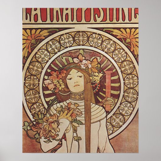 Alfonse Mucha Trappistine Nouveau Poster (Voorkant)