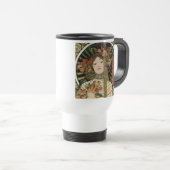 Alfonse Mucha Trappistine Nouveau Reisbeker (Voorkant rechts)