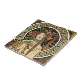 Alfonse Mucha Trappistine Nouveau Tegeltje (Zijkant)
