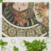 Alfonse Mucha Trappistine Nouveau Theedoek (Gevouwen)