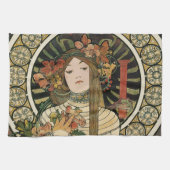 Alfonse Mucha Trappistine Nouveau Theedoek (Horizontaal)