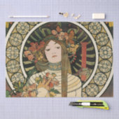 Alfonse Mucha Trappistine Nouveau Tissuepapier (Craft)