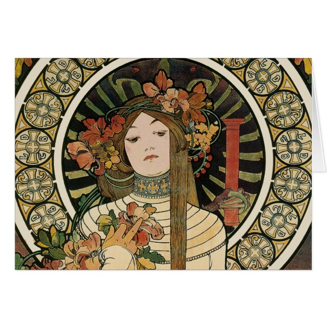 Alfonse Mucha Trappistine Nouveau Vintage Poster (Voorkant Horizontaal)