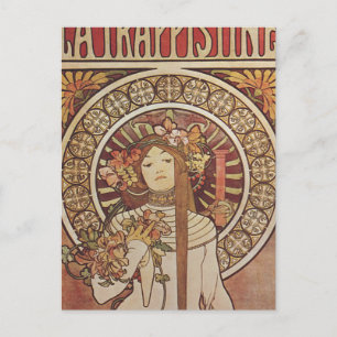 Alfonse Mucha Trappistine Nouveau Vintage Poster Briefkaart