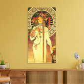 Alfonse Mucha Trappistine Nouveau Vintage Poster Canvas Afdruk (Insitu (Woonkamer))