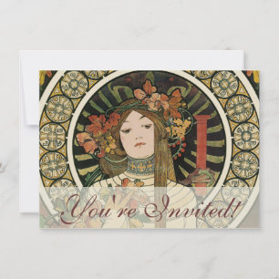 Alfonse Mucha Trappistine Nouveau Vintage Poster Kaart