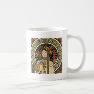 Alfonse Mucha Trappistine Nouveau Vintage Poster Koffiemok