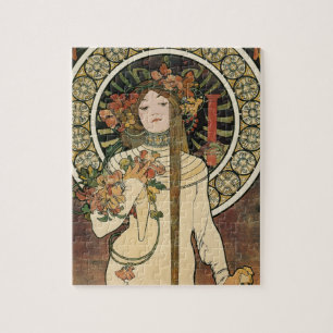 Alfonse Mucha Trappistine Nouveau Vintage Poster Legpuzzel