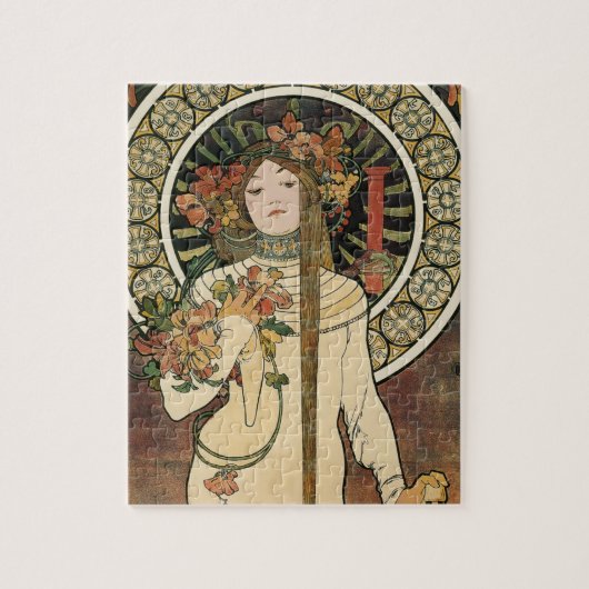 Alfonse Mucha Trappistine Nouveau Vintage Poster Legpuzzel (Verticaal)