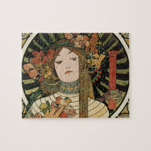 Alfonse Mucha Trappistine Nouveau Vintage Poster Legpuzzel