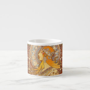 Alfonse Mucha Zodiac Art Nouveau Woman Espresso Kop