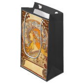 Alfonse Mucha Zodiac Art Nouveau Woman Klein Cadeauzakje (Voorkant Gekanteld)