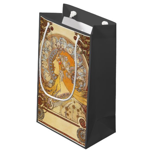 Alfonse Mucha Zodiac Art Nouveau Woman Klein Cadeauzakje (Achterkant Gekanteld)