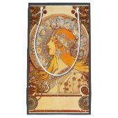 Alfonse Mucha Zodiac Art Nouveau Woman Klein Cadeauzakje (Voorkant)