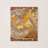 Alfonse Mucha Zodiac Art Nouveau Woman Legpuzzel (Verticaal)