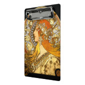 Alfonse Mucha Zodiac Art Nouveau Woman Mini Klembord (Angled2)