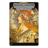 Alfonse Mucha Zodiac Art Nouveau Woman Mini Klembord (Voorkant)