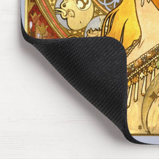 Alfonse Mucha Zodiac Art Nouveau Woman Muismat (Hoek)