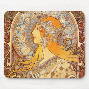Alfonse Mucha Zodiac Art Nouveau Woman Muismat
