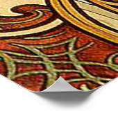 Alfonse Mucha Zodiac Art Nouveau Woman Poster (Hoek)