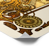 Alfonse Mucha Zodiac Art Nouveau Woman Poster (Hoek)