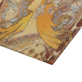 Alfonse Mucha Zodiac Art Nouveau Woman Snijplank (Hoek)