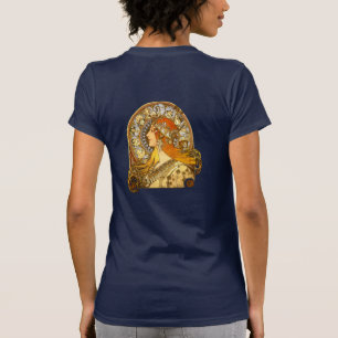 Alfonse Mucha Zodiac Art Nouveau Woman T-shirt