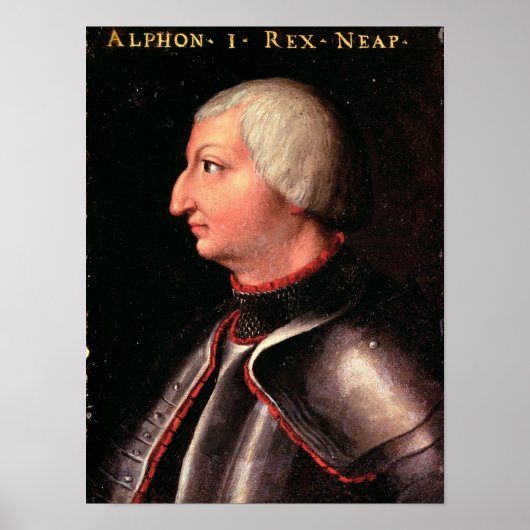 Alfonso V de 'Magnanimous', koning van Aragón Poster (Voorkant)