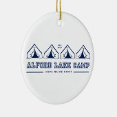 Alford Lake Camp Tent Line Ornament (Rechts)