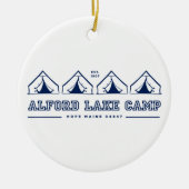 Alford Lake Camp Tent Line Ornament (Voorkant)