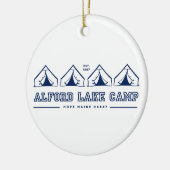 Alford Lake Camp Tent Line Ornament (Links)