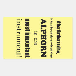 Alforn Belangrijkste instrument Rechthoekig ztisch Rechthoekige Sticker