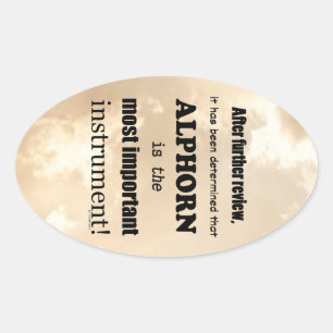 Alforn Belangrijkste Ovaal Sticker instrument