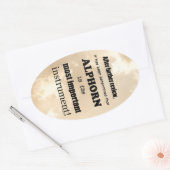 Alforn Belangrijkste Ovaal Sticker instrument (Envelop)