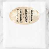 Alforn Belangrijkste Ovaal Sticker instrument (Tas)