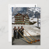 Alforn Musicians in de Kleine Scheidegg Zwitserlan Briefkaart (Voorkant / Achterkant)