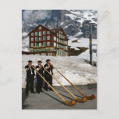 Alforn Musicians in de Kleine Scheidegg Zwitserlan Briefkaart (Voorkant)