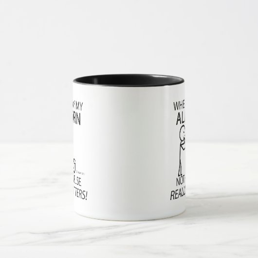 Alforn niets anders telt mok (Midden)