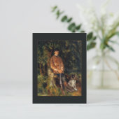 Alfred Berard en zijn hond van Renoir Briefkaart (Staand voorkant)