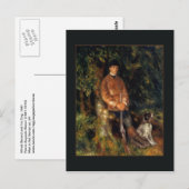Alfred Berard en zijn hond van Renoir Briefkaart (Voorkant / Achterkant)
